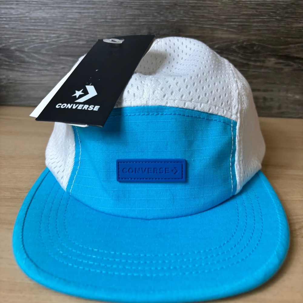 Converse Hat Cap Strap Back Blue‎ Panel Performance All Star Adjustable NWT - Picture 2 of 10
